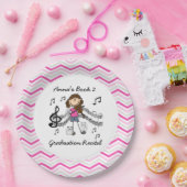 Personalisierter Violinen-Spieler-Papier-Teller Pappteller (Party)