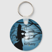 Personalisierter Violinspieler Schlüsselanhänger (Rückseite)