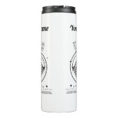 Personalisierter Virgo-Thermaltumbler Thermosbecher (Rückseite)