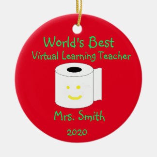 Personalisierter virtueller Lernlehrer Keramik Ornament