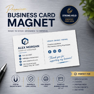 Personalisierter Visitenkartenmagnet