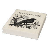 Personalisierter Vogel - Briefmarke der Holzkunst Gummistempel (Stempel)
