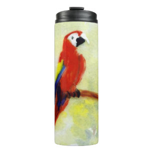 Personalisierter Vogelmaler Thermosbecher