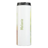 Personalisierter Vogelmaler Thermosbecher (Rückseite)