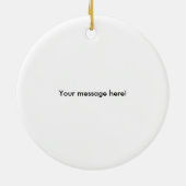 Personalisierter Volleyball (Name und Teamzahl) Keramikornament (Hinten)