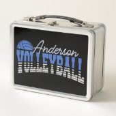 Personalisierter Volleyball Spieler ADD NAME Team  Metall Brotdose (Vorderseite)