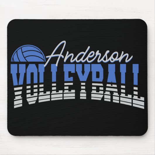 Personalisierter Volleyball Spieler ADD NAME Team Mousepad (Vorne)