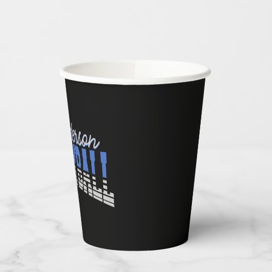 Personalisierter Volleyball Spieler ADD NAME Team Pappbecher (Links)