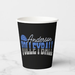 Personalisierter Volleyball Spieler ADD NAME Team  Pappbecher