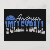 Personalisierter Volleyball Spieler ADD NAME Team  Postkarte (Vorderseite)