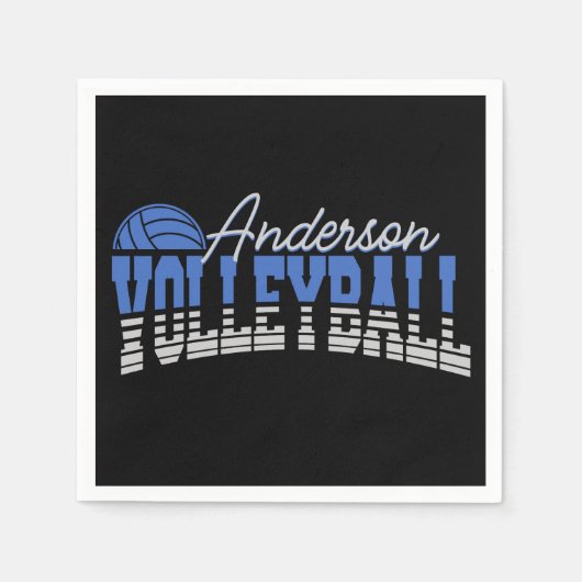 Personalisierter Volleyball Spieler ADD NAME Team  Serviette (Vorderseite)