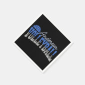 Personalisierter Volleyball Spieler ADD NAME Team  Serviette (Ecke)