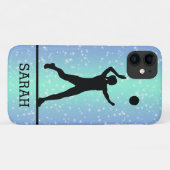 Personalisierter Volleyball-Spieler Case-Mate iPhone Hülle (Rückseite (Horizontal))