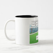 Personalisierter Volleyball-Spieler - Männlicher C Zweifarbige Tasse (Links)