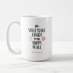 personalisierter Volleyballplatz Kaffeetasse