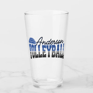 Personalisierter Volleyballspieler ADD NAME Team-C Glas