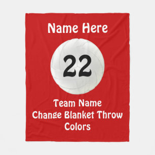 Personalisierter Volleyballthrow-Decke TEXT, Fleecedecke