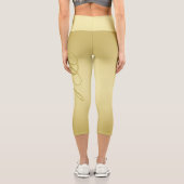 Personalisierter Vorlagenname für den Glamour Capri Leggings (Rückseite)