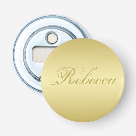 Personalisierter Vorlagenname für den Glamour Flaschenöffner (Vorderseite)