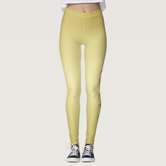 Personalisierter Vorlagenname für den Glamour Leggings (Vorderseite)
