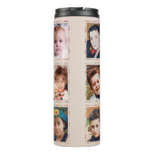 Personalisierter Vorname 6 Fotos Thermosbecher (Rückseite)