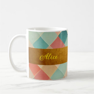 personalisierter Vorname, elegantes Geschenk mit I Kaffeetasse
