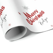 Personalisierter Vorname Geschenkpapier (Rolleneckpunkt)