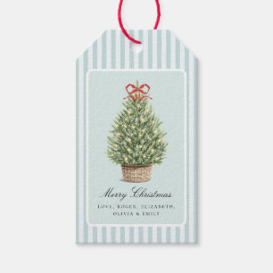Personalisierter Vornehmer Küsten-Weihnachtsbaum Geschenkanhänger