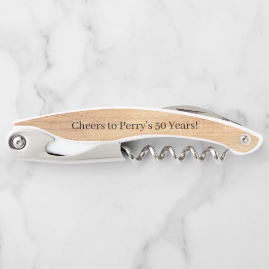 Personalisierter Vorschlag Bachelor Party Hochzeit Kellnermesser (Vorderseite)