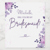 Personalisierter Vorschlag von Bridesmaid Weingesc Weinetikett (Einzelnes Label)