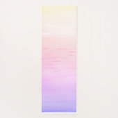 Personalisierter VSCO Ästhetischer lila Sonnenaufg Yogamatte (Rückseite)