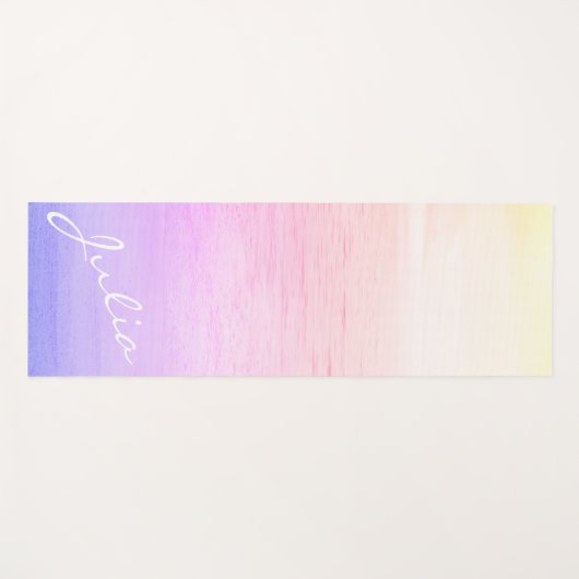 Personalisierter VSCO Ästhetischer lila Sonnenaufg Yogamatte (Vorderseite (Horizontal))