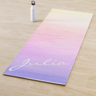 Personalisierter VSCO Ästhetischer lila Sonnenaufg Yogamatte