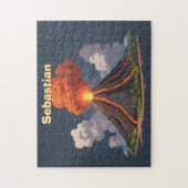 Personalisierter Vulkan Kinder Puzzle (Vertikal)