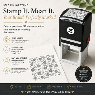 Personalisierter Wachssiegel-Stempel mit Selbstfär Permastempel
