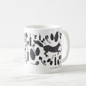 Personalisierter Waldbestand Foodland Animal Kaffeetasse (VorderseiteRechts)