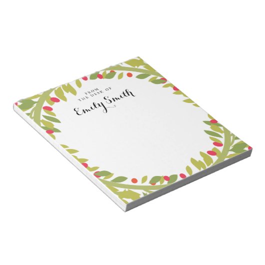 Personalisierter Waldbrand Notizblock (angewinkelt)