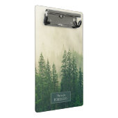 Personalisierter Waldnebel Mini Klemmbrett (Schrägansicht)