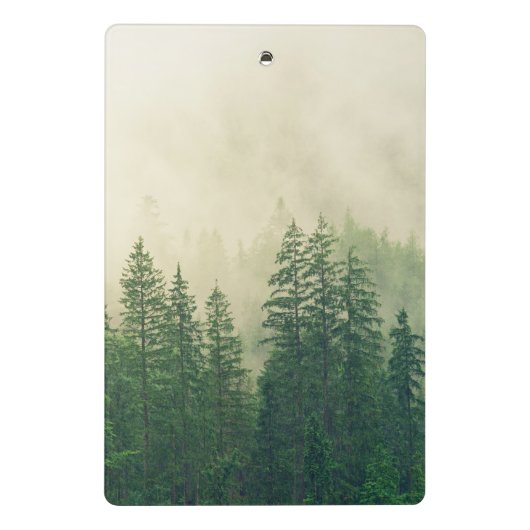Personalisierter Waldnebel Mini Klemmbrett (Rückseite)
