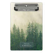 Personalisierter Waldnebel Mini Klemmbrett (Vorderseite)