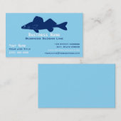 Personalisierter Walleye-Angelführer / Charter Bus Visitenkarte (Vorne/Hinten)