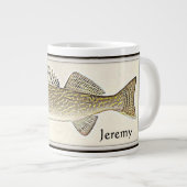 Personalisierter Walleye-Pike Jumbo-Tasse (Vorderseite Rechts)