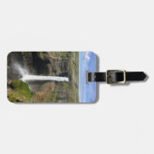 Personalisierter Wasserfall in Island - Gepäckmark Gepäckanhänger (Vorderseite horizontal)