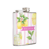 Personalisierter Wasserfarbe-Limonaden-Cupcake-Str Flachmann (Rechts)