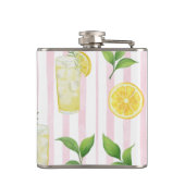 Personalisierter Wasserfarbe-Limonaden-Cupcake-Str Flachmann (Rückseite)