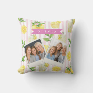 Personalisierter Wasserfarbe-Limonaden-Cupcake-Str Kissen
