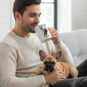 Personalisierter Wasserfarbe-Mug mit Französischer Kaffeetasse