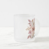 Personalisierter Wasserfarben-Blumenbecher Mattglastasse (VorderseiteRechts)