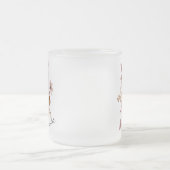 Personalisierter Wasserfarben-Blumenbecher Mattglastasse (Mittel)