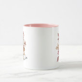 Personalisierter Wasserfarben-Blumenbecher Tasse (Zentrum)